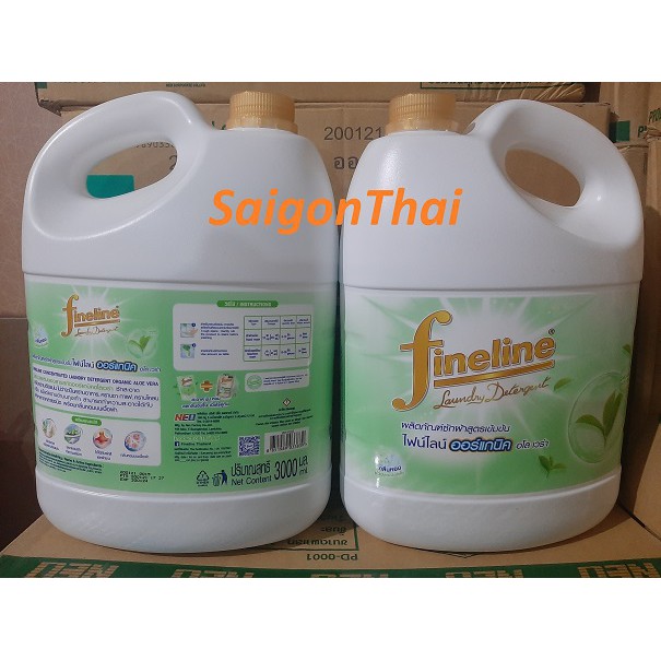 (SGT) Nước Giặt Xả Quần Áo đậm đặc Fineline Trà Xanh Organic