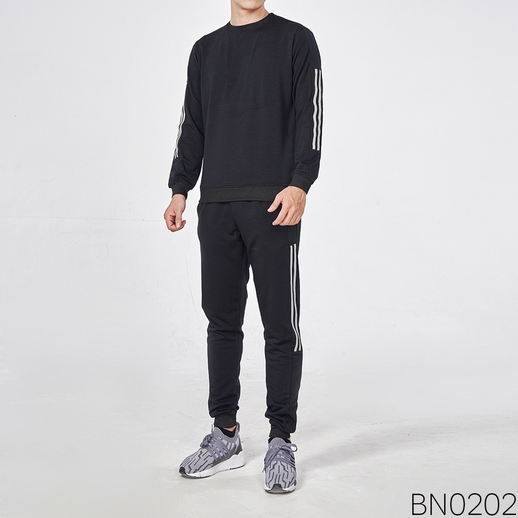 [Mã LTBAUAB13 giảm 7% đơn 99K] Bộ Nỉ Nam Azila - Bộ Thể Thao Nam Cổ Tròn Chất Nỉ Da Cá Hàn Mềm Mịn Co Dãn