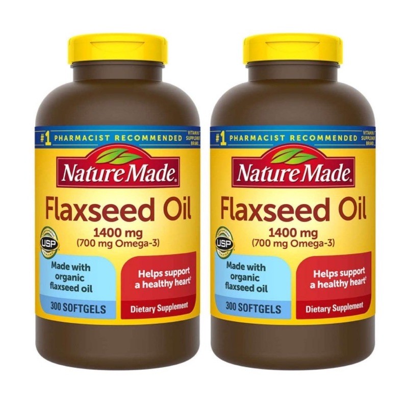 Dầu Hạt Lanh Nature Made Flaxseed Oil 1400mg 300 Viên