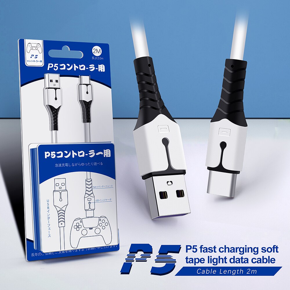 Dây Cáp Sạc Nhanh 2m 3A Cho sony PS5