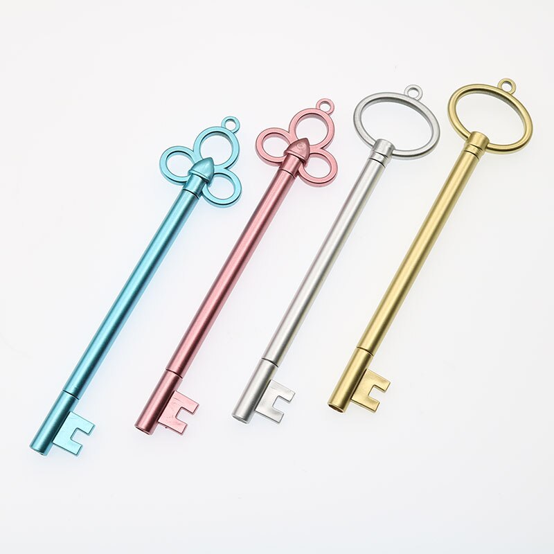 Set 4 Bút Mực Kiểu Dáng Chiếc Chìa Khóa Retro Độc Đáo