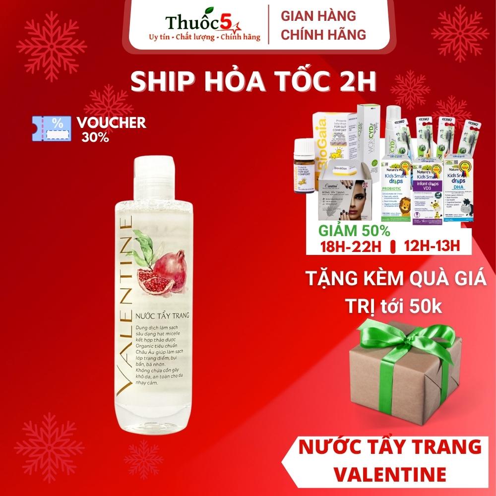 [GIÁ GỐC] Valentine Nước tẩy trang sao thái dương chai 250ml