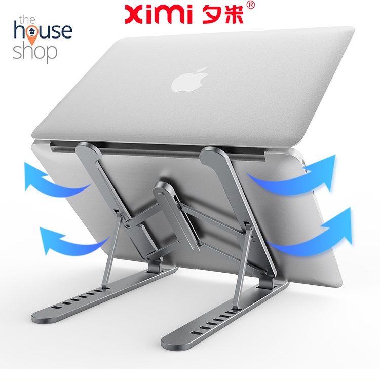 Giá đỡ laptop nhôm gấp gọn, giá đỡ ipad chính hãng XIMI