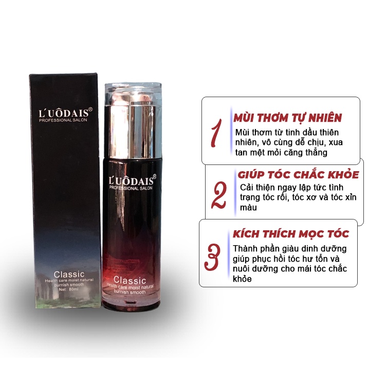 Tinh Dầu Dưỡng Tóc L’UÔDAIS CLASSIC 80ml - Hương Thơm Nước Hoa Lamyra