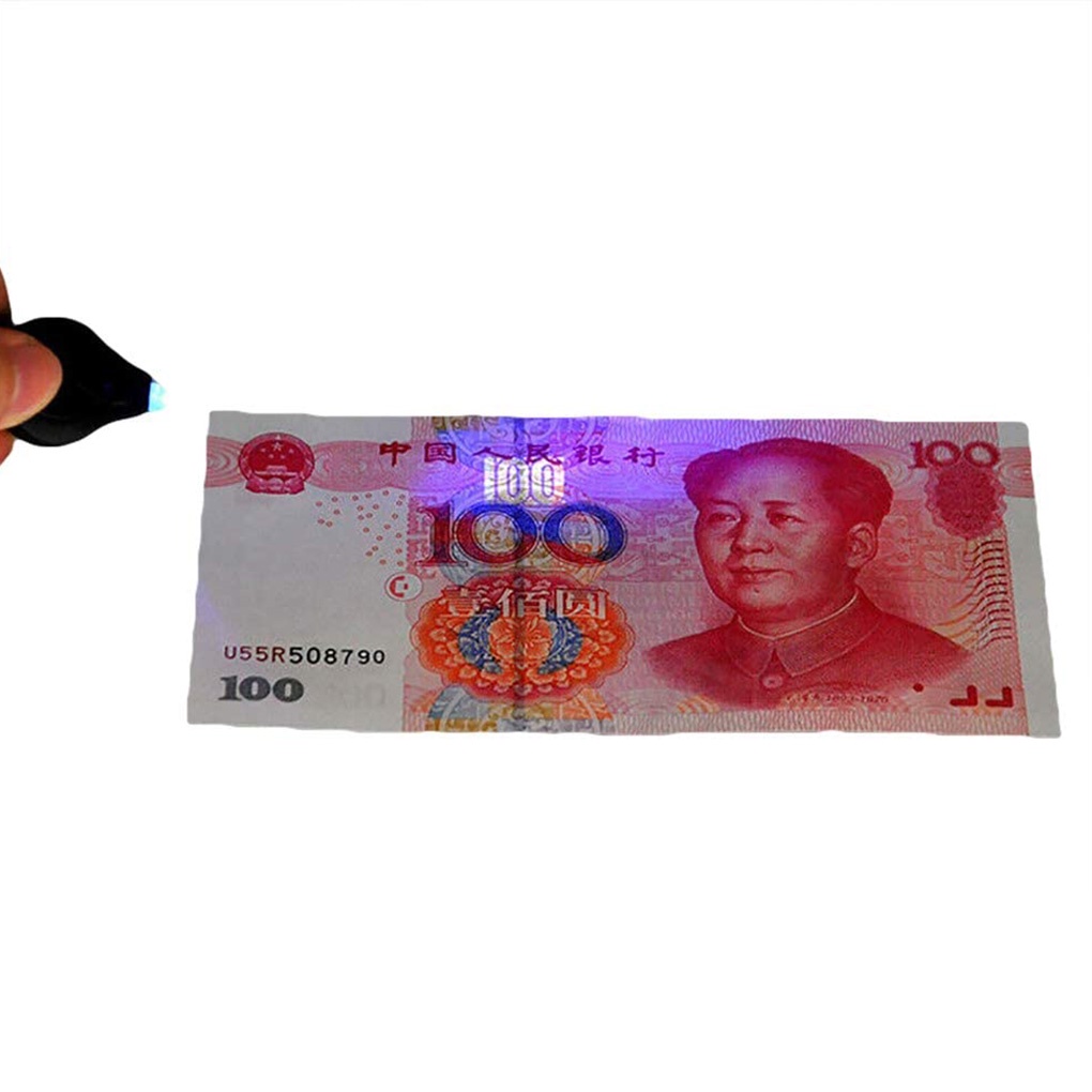 Runbu-3pcs Mini LED Flashlight Purple Light UV Torch Keychain Lamp Pocket Key Ring Torch