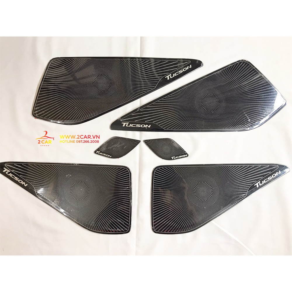 Ốp Tapli cánh cửa và màng loa xe Hyundai Tucson 2016-2021 Titan Cao Cấp, ốp táp li Tucson