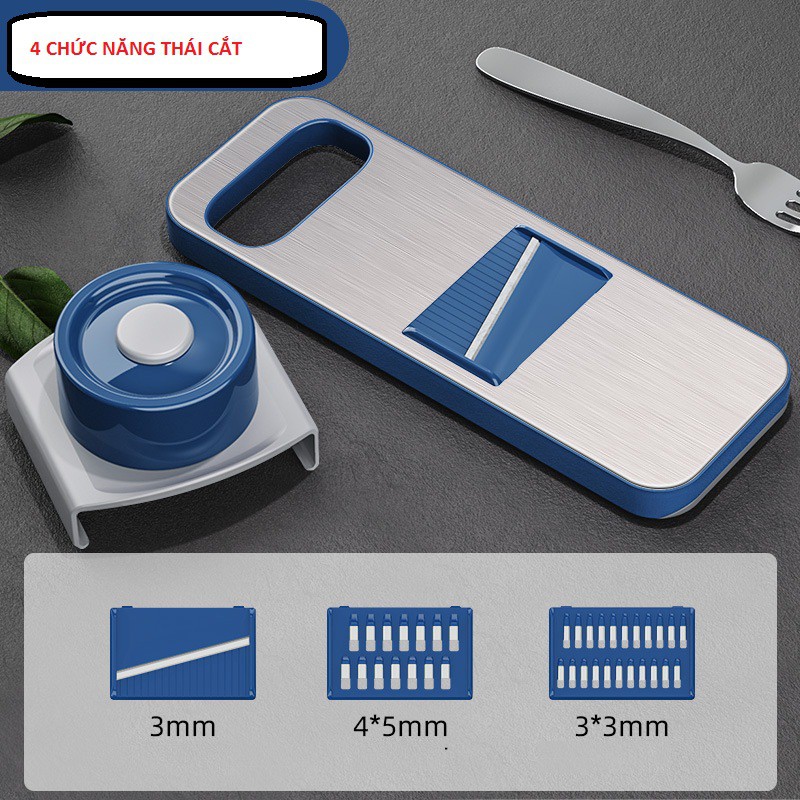 Dụng cụ bào rau củ quả thái thít nạo rau củ quả cao cấp 5 chức năng thông minh bảo hành 12 tháng