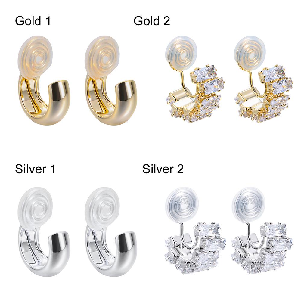 Khuyên Kẹp Vành Tai Hình Melody Dễ Thương|Khuyên Vành Tai Đính Đá Cubic Nhiều Màu Sắc