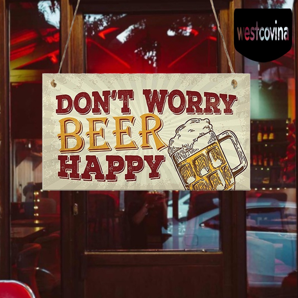 [Hot]☀ Bảng Gỗ In Chữ Tiếng Anh Treo Trang Trí Quán Bar