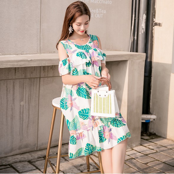( XẢ KHO ) Đầm ( Váy) Bầu Khoét Vai Đuôi Cá Xinh Xắn