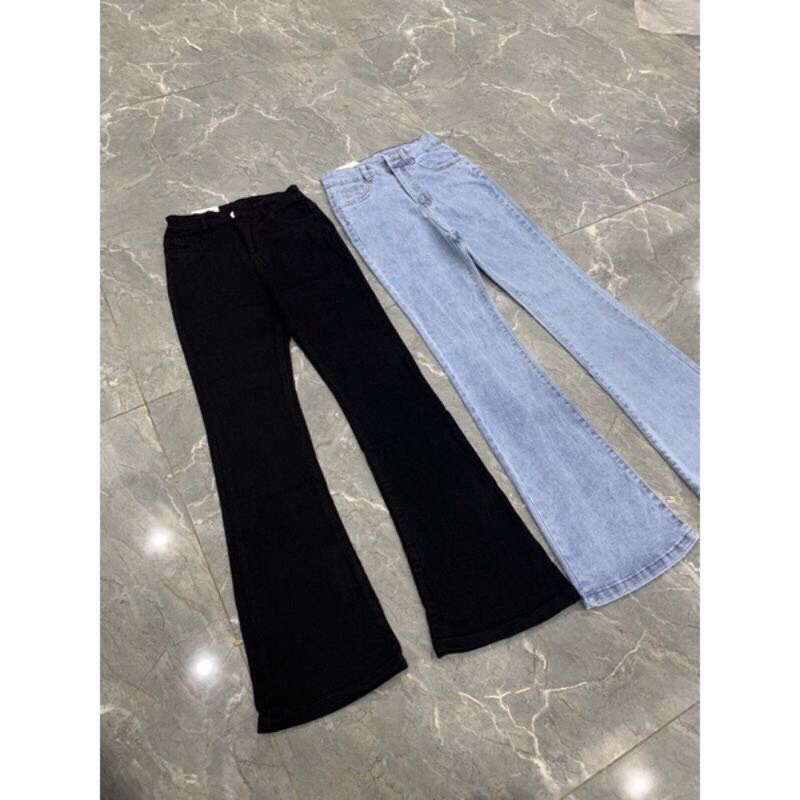 Quần BigSize - Quần Dài Loe BigSize  - Quần Jean Lưng Siêu Cao - Co Giãn Mạnh