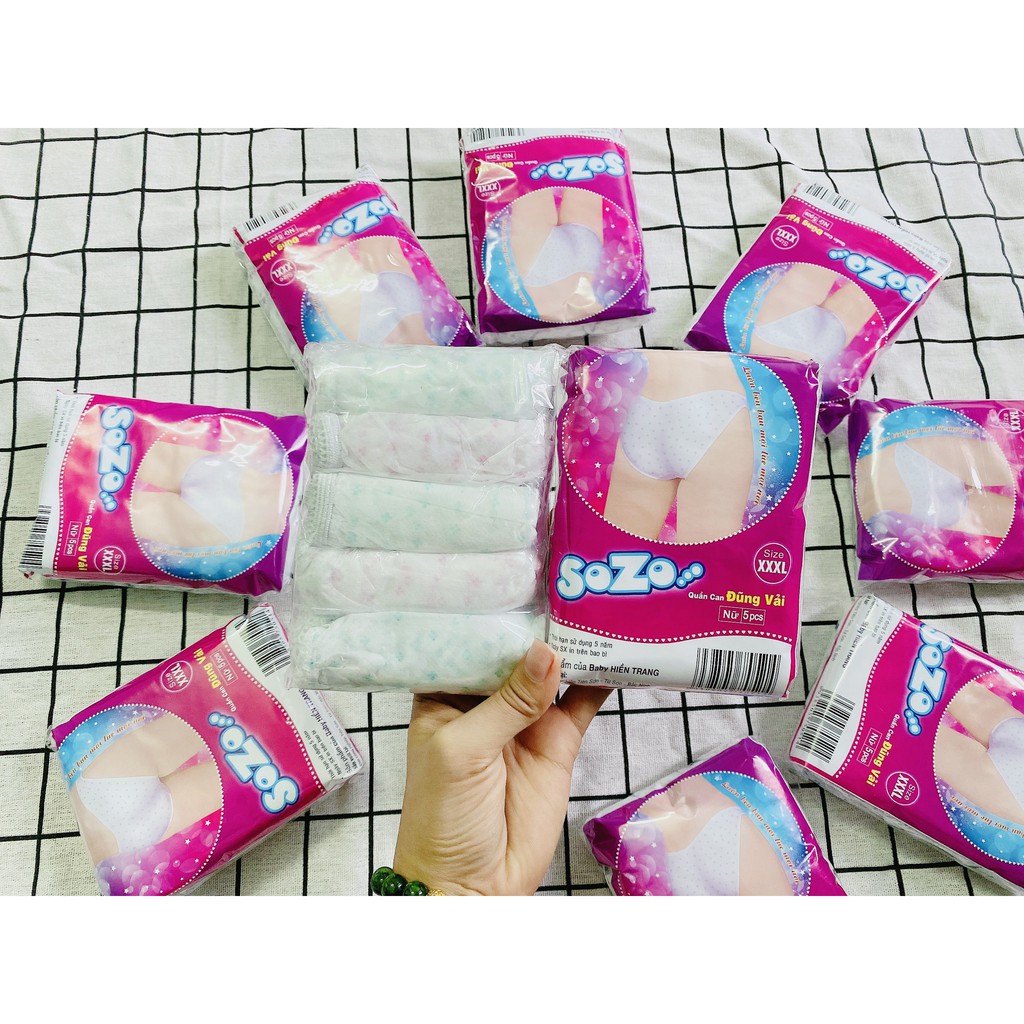 6 loại quần lót giấy cotton Hiền Trang miễn giặt tiện lợi sử dụng 1 lần cho mẹ sau sinh (set 5/6 cái) QL03-08 GTT