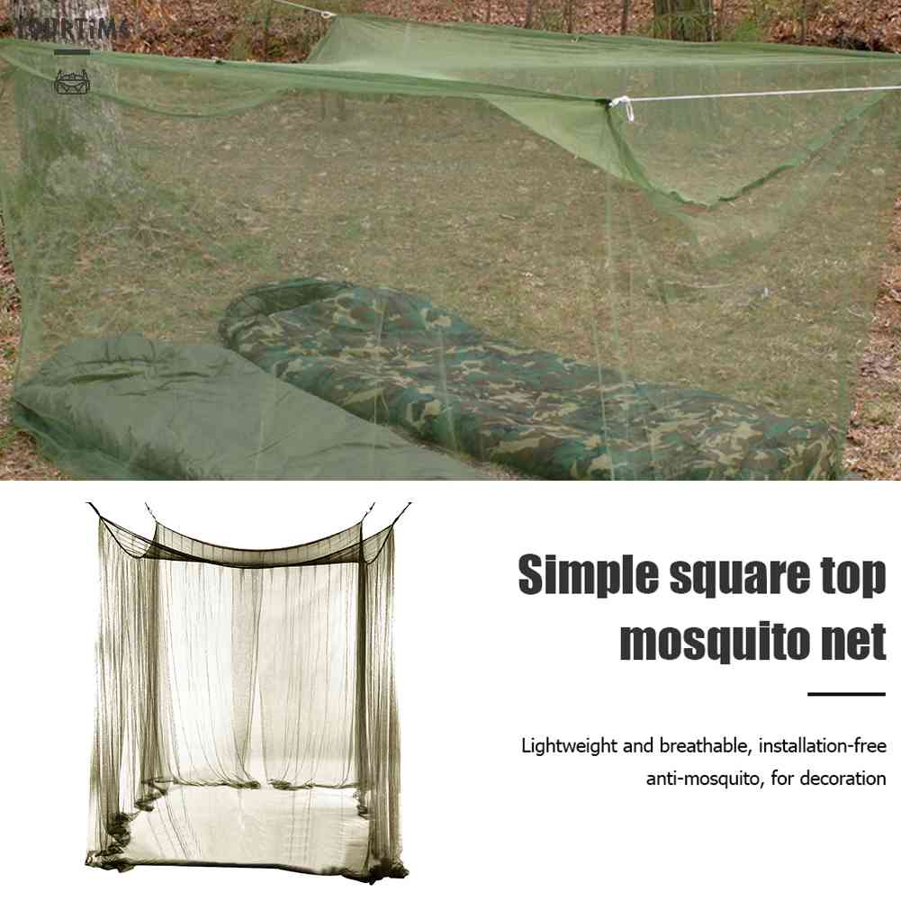 Mùng Lưới Chống Muỗi Có Thể Gấp Gọn Màu Xanh Quân Đội