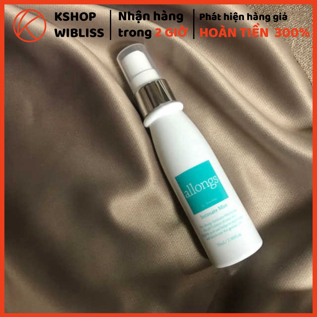 Xịt Khoáng Phụ Khoa Làm Sạch, Khử Mùi ALLONGS INTIMATE MIST 70ml