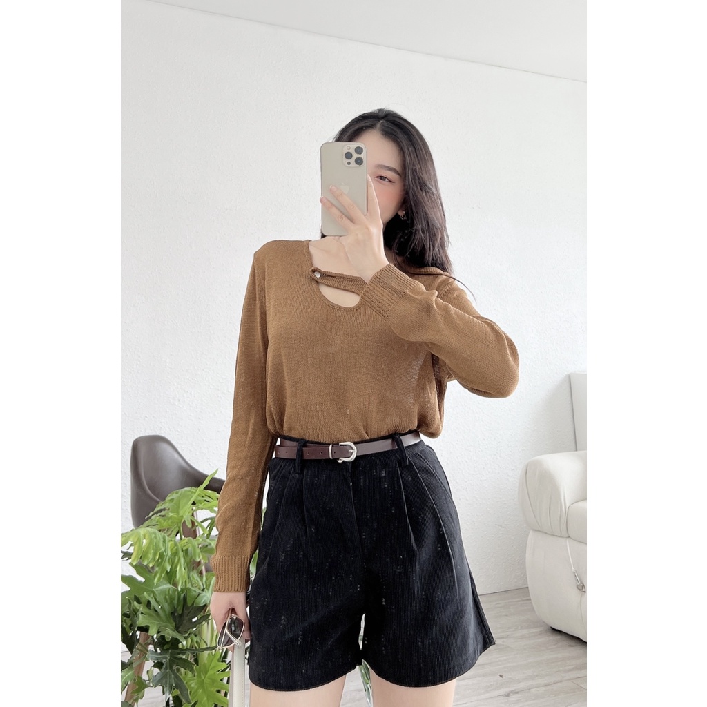 ÁO LEN CÀI VẮT 1 KHUY LỆCH