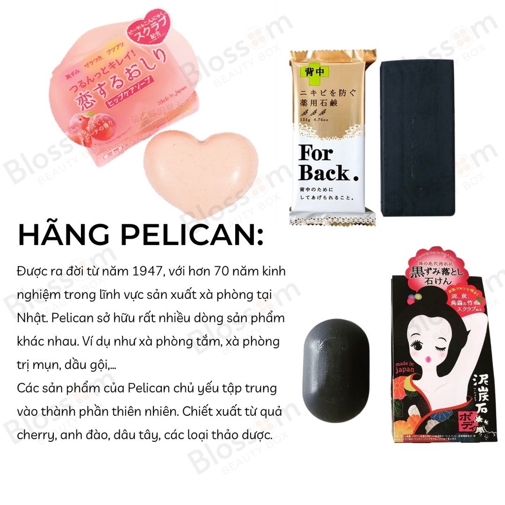 Xà phòng giảm thâm mông Pelican Nhật Bản 80G