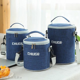 ★Dụng Cụ Nhà Bếp Langye★Túi Đựng Hộp Cơm Trưa Giữ Nhiệt Thiết Kế Phong Cách Bắc Âu Tiện Dụng