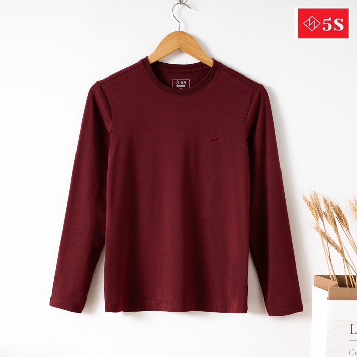 Áo Thun Dài Tay Nam 5S Cổ Tròn, 6 Màu Cơ Bản, Chất Liệu 95% Cotton, Phom Ôm Trẻ Trung, Vải Dày Vừa Phải | BigBuy360 - bigbuy360.vn
