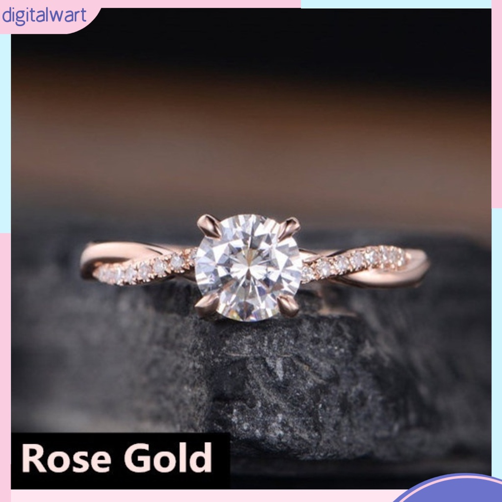 Nhẫn Hợp Kim Đính Đá Zircon Thời Trang Cho Nữ