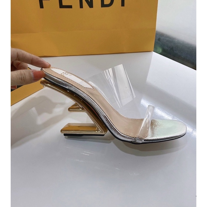 Guốc 2 quai mica gót mới FD fullbox