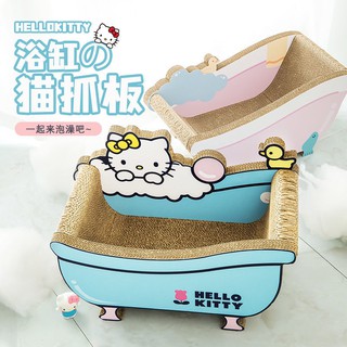 Bồn tắm mèo cào rác tích hợp giấy gợn sóng bền và không gàu dễ thương mài móng vuốt lớn đồ chơi ba chiều