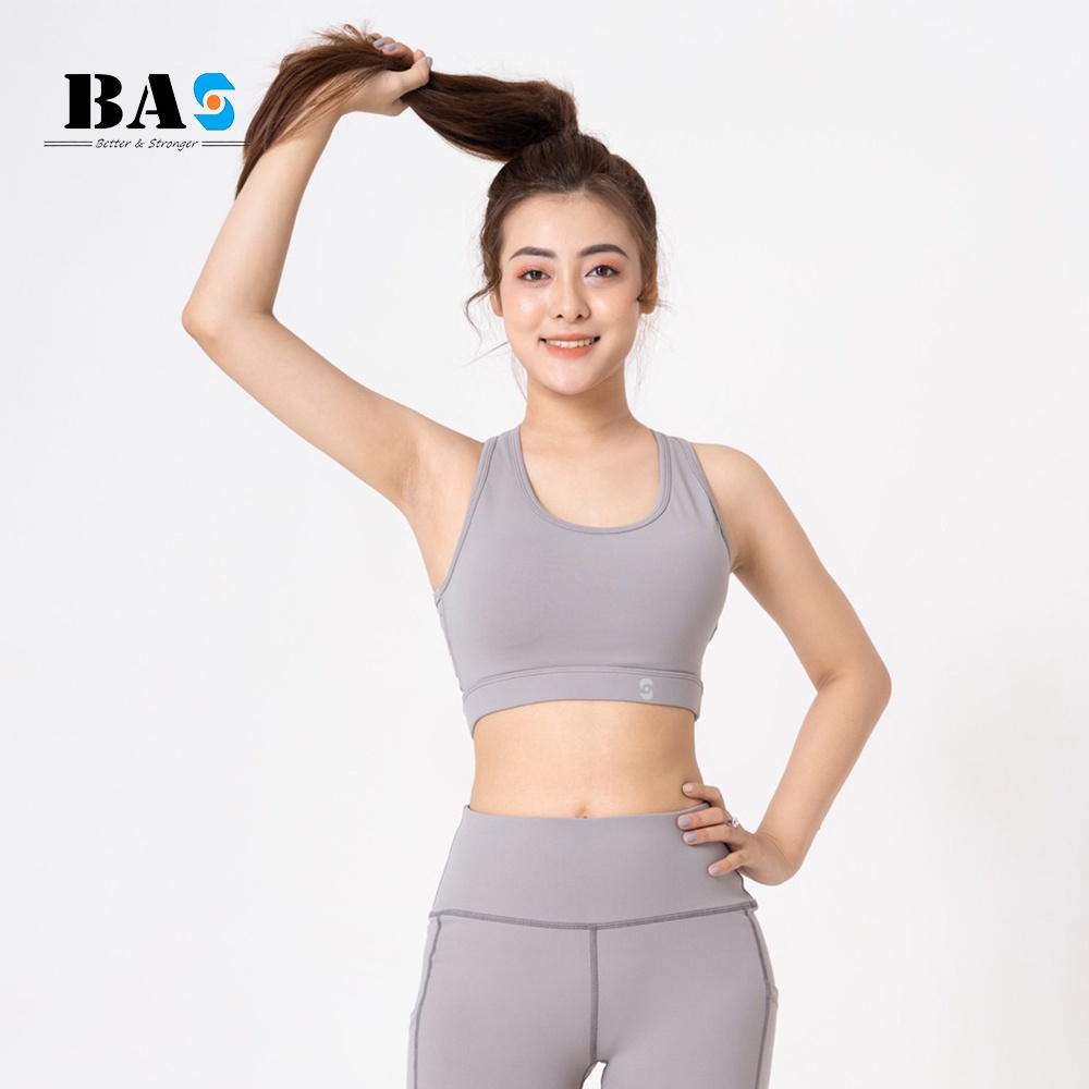 Áo bra nữ tập gym yoga aerobic BAS dây đan lưng thiết kế độc đáo, quyến rũ - AB210410