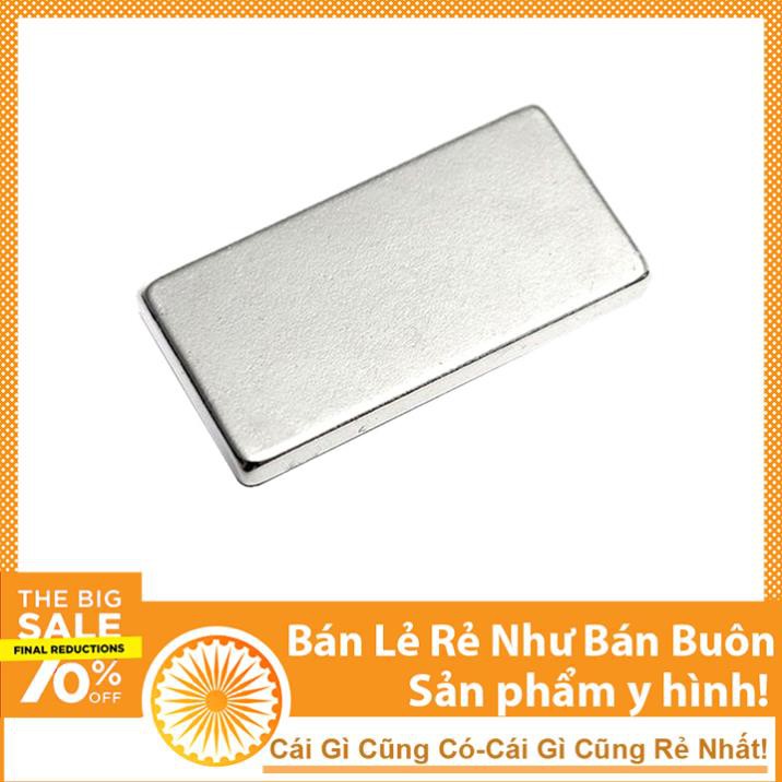 Nam Châm Đất Hiếm Chữ Nhật 20x10x2mm - 1 Viên