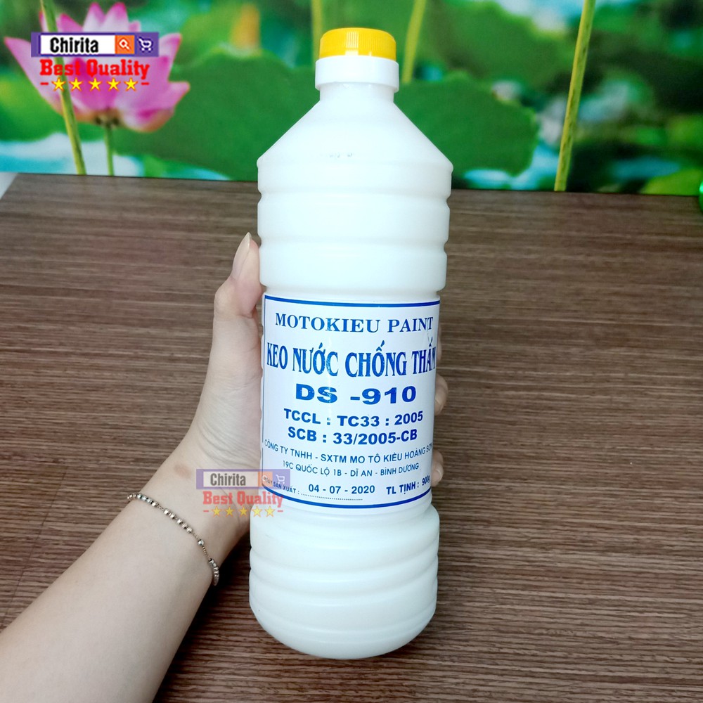 Keo Nước Chống Thấm DS910 Pha Xi Măng ( 900GR ) - Keo Chống Thấm Nước Hiệu Quả, Keo Chống Thấm Nước Tường, Keo Chống Dột