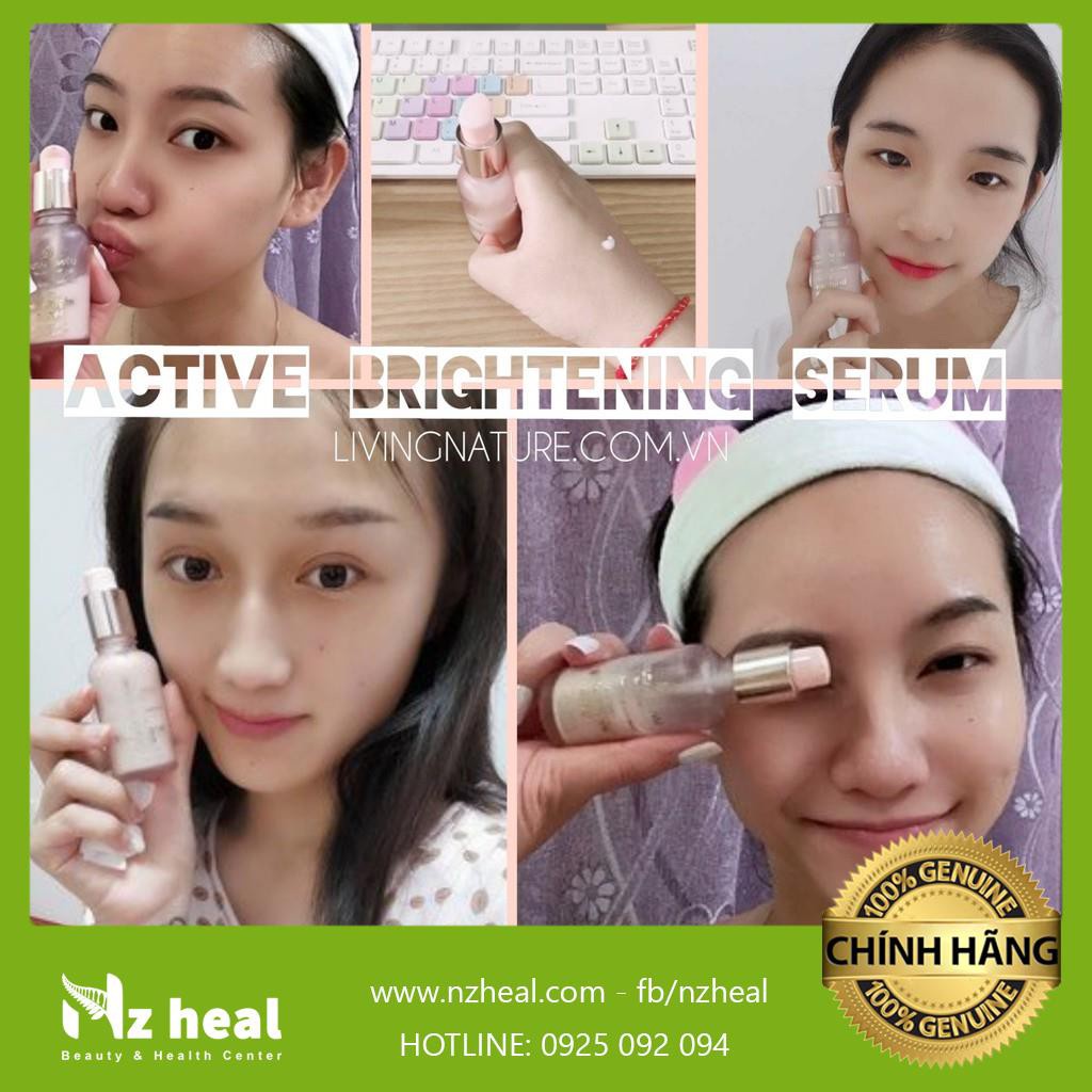 [Hỏa tốc] Serum dưỡng sáng da Active Brightening Serum Living Nature 30ml