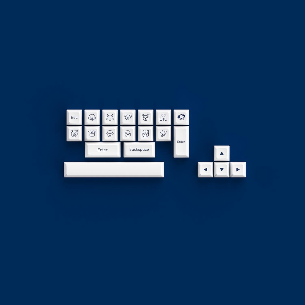 Bộ nút Keycap bàn phím cơ AKKO Keycap Set – OceanStar (ABS Double-Shot / SAL profile / 195 nút)