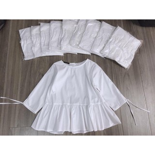 Áo peplum trắng