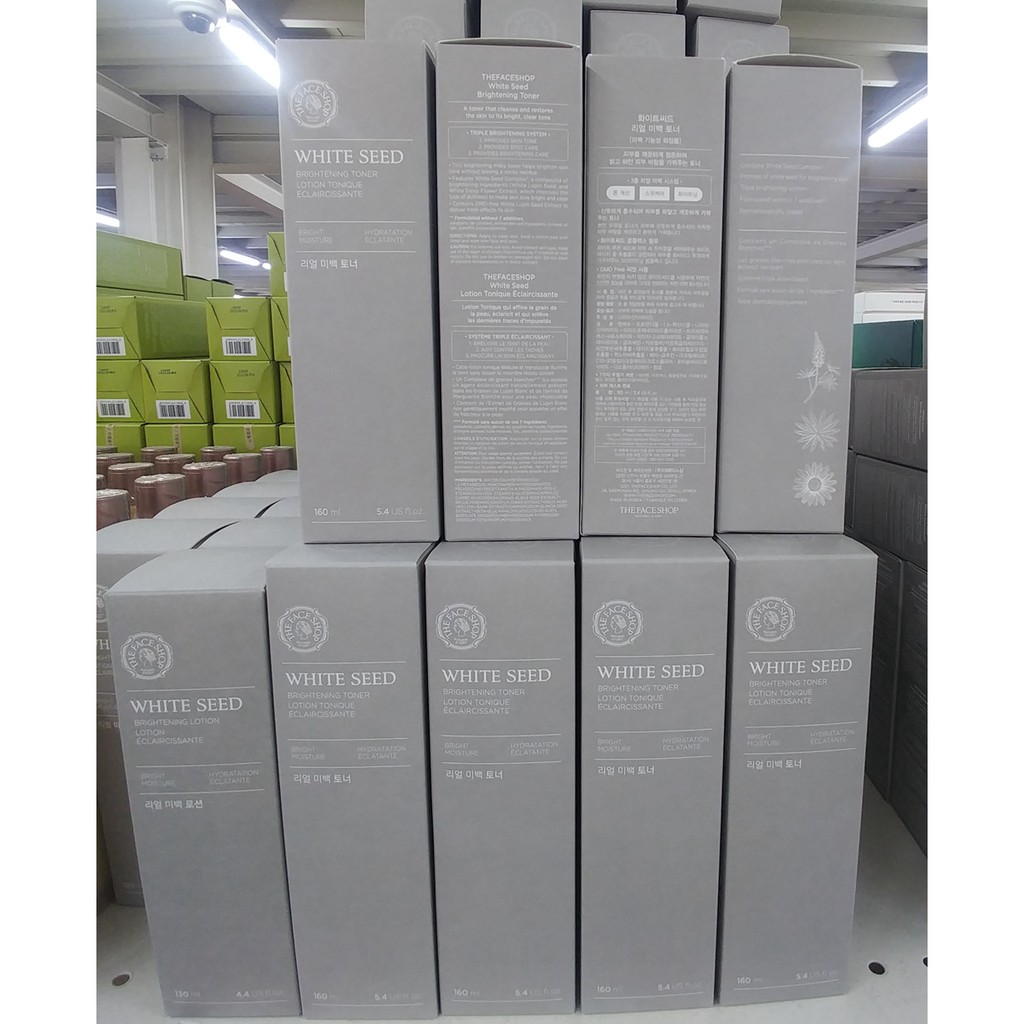 Nước Hoa Hồng 145ml Làm Sáng Da Tinh Chất Hạt Bắp The Face Shop White Seed Toner//white Lotion