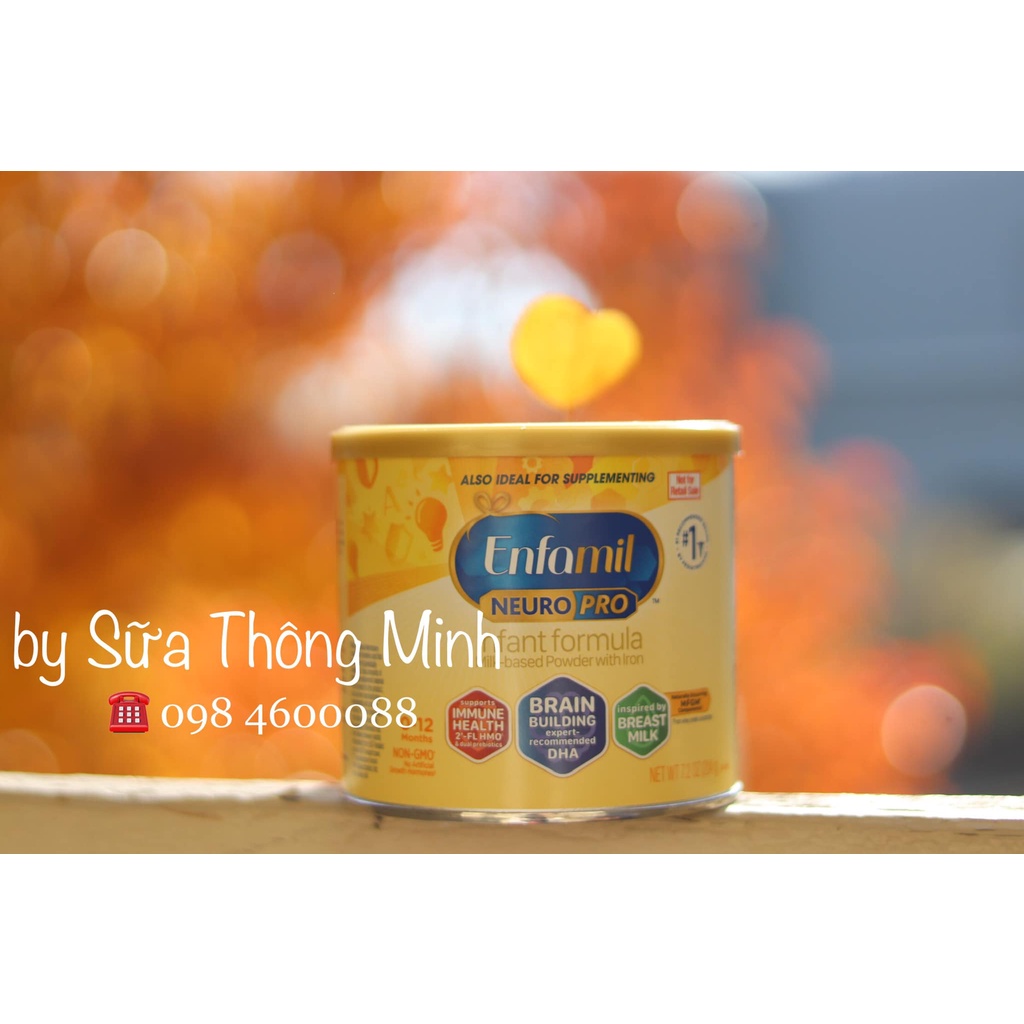[MẪU MỚI 2023] Sữa Enfamil Neuro Pro hộp bé dùng thử mini size (204g) - Hàng nội địa Mỹ (có sẵn)
