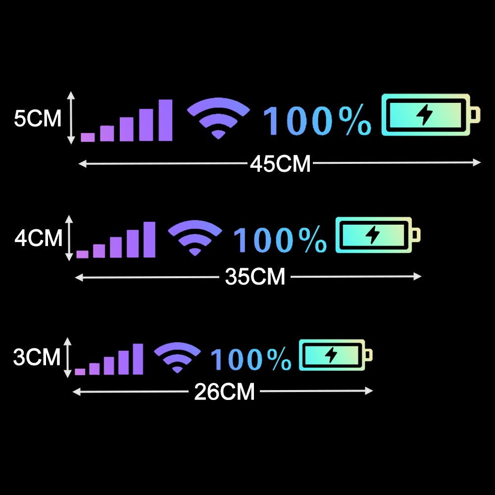 Nhãn Dán Trang Trí Xe Hơi/Xe Máy Màu Laser Thiết Kế Độc Đáo