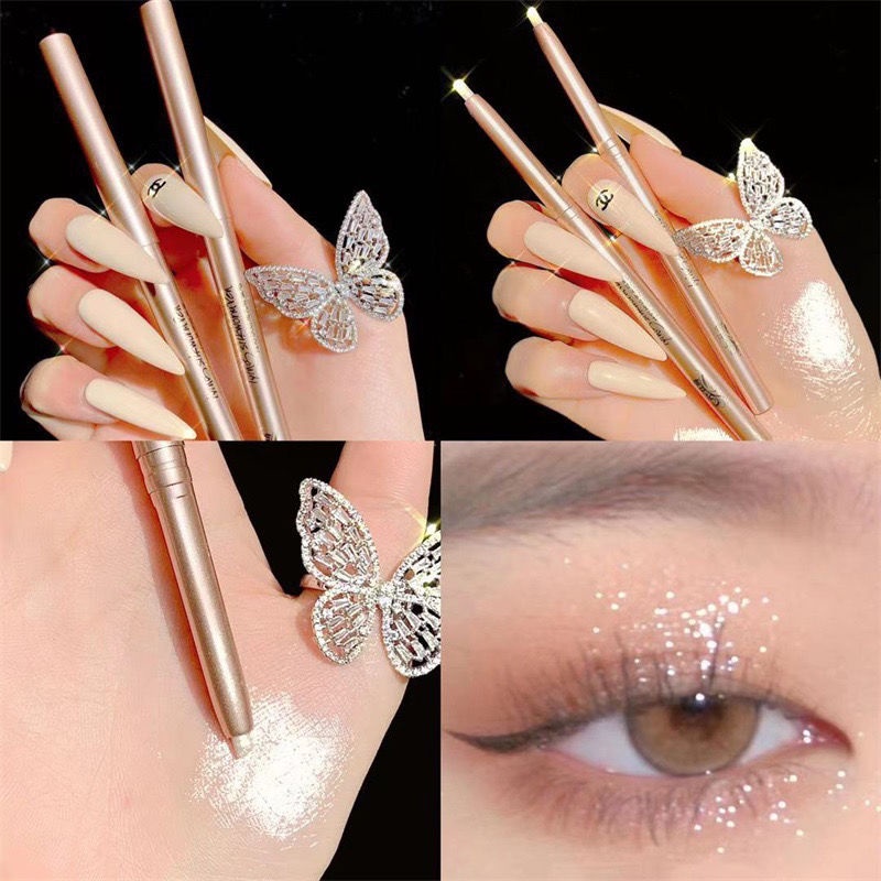 Phấn mắt dạng bút màu ngọc trai sáng bóng chống nước thời thượng