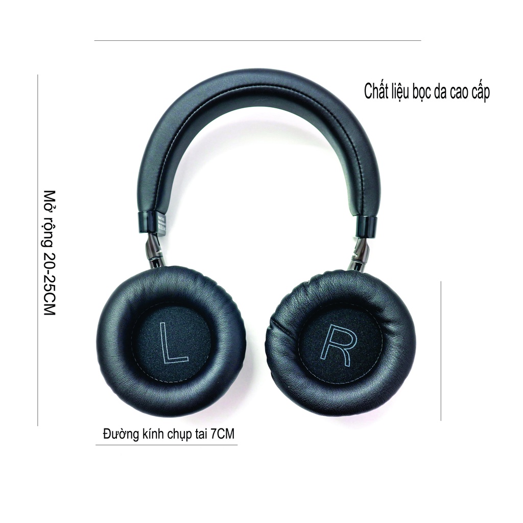 Tai nghe chụp tai bluetooth không dây EARLDOM-BH52, headphone gaming thời thượng kháng nước tốt và chống ồn hiệu quả
