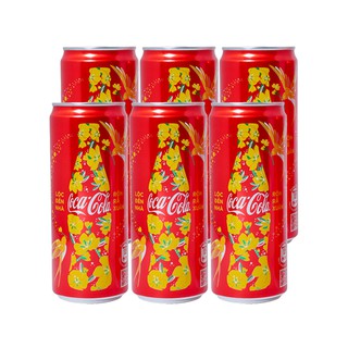 6 lon nước ngọt Coca Cola 330ml
