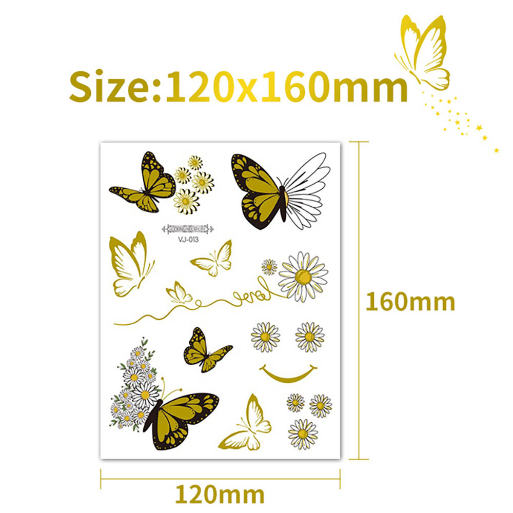 (Hàng Mới Về) Hình Xăm Dán Tạm Thời Chống Nước Chống Mồ Hôi Hình Bướm Cho Trẻ Em