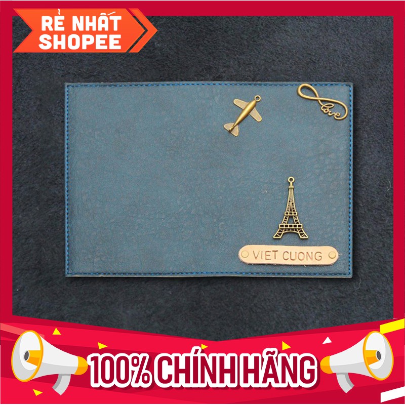 Bìa bọc passport Xanh dương đậm + 20 màu khác