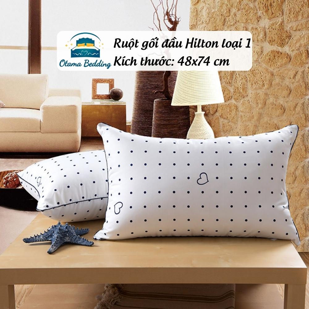 Ruột gối nằm hilton bông gòn ép hơi không xẹp khách sạn cao cấp - Otama Bedding