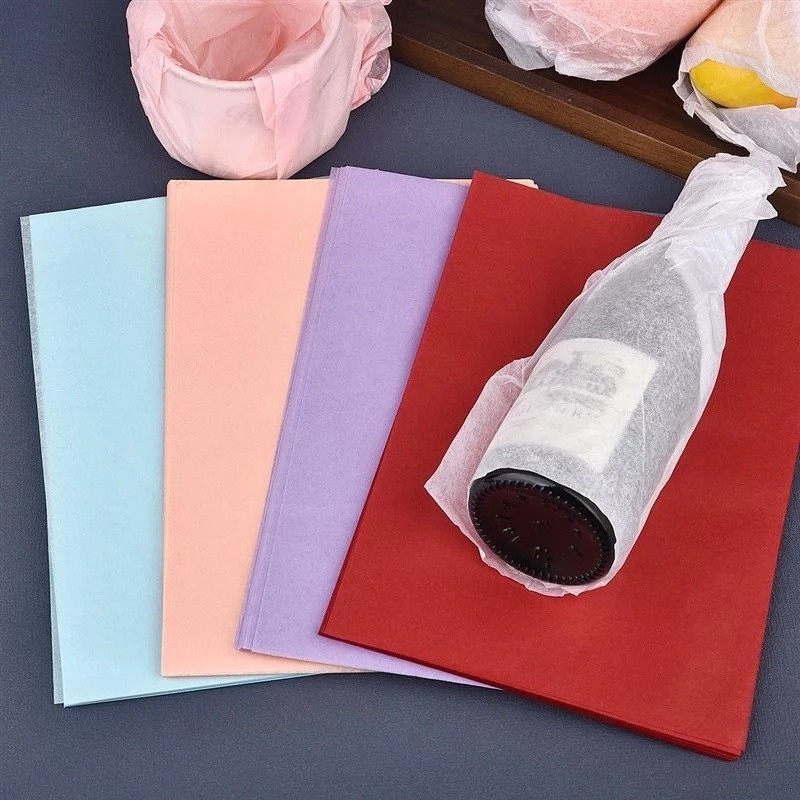 Set 100 Tờ Giấy Gói Quà / Áo Sơ Mi / Giày Dép Handmade DIY Nhiều Màu Sắc