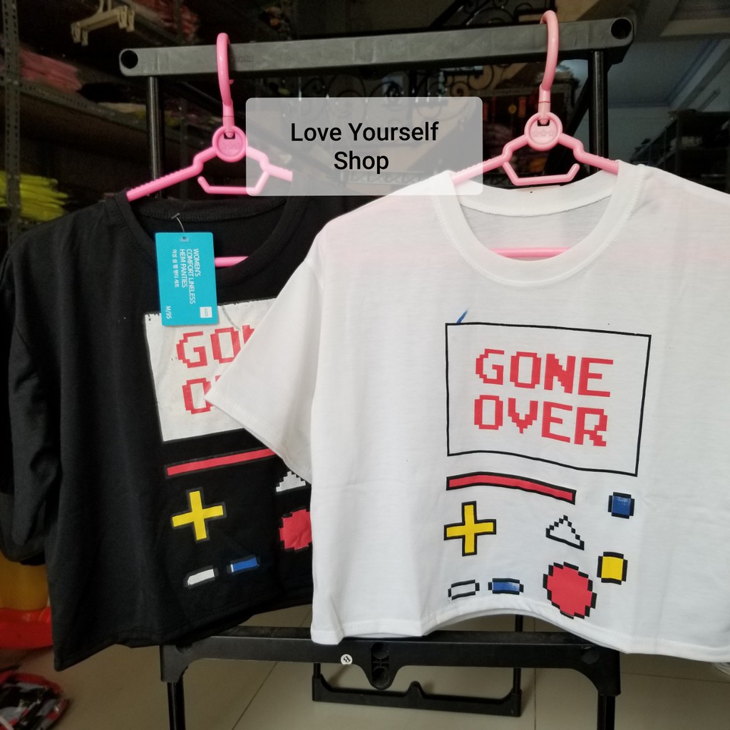 [Có ảnh thật] Áo thun croptop form rộng GONE OVER