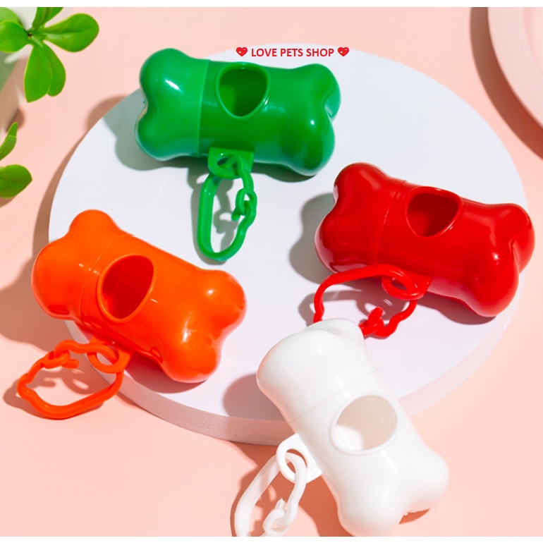 TÚI ĐỰNG PHÂN CHÓ MÈO COMBO 4 CUỘN KÈM HỘP - LOVE PETS SHOP