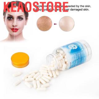 (hàng Mới Về) Set 100 Mặt Nạ Viên Nang Chứa Hyaluronic Acid Collagen Dưỡng Ẩm Làm Sáng Da Chống Lão Hóa