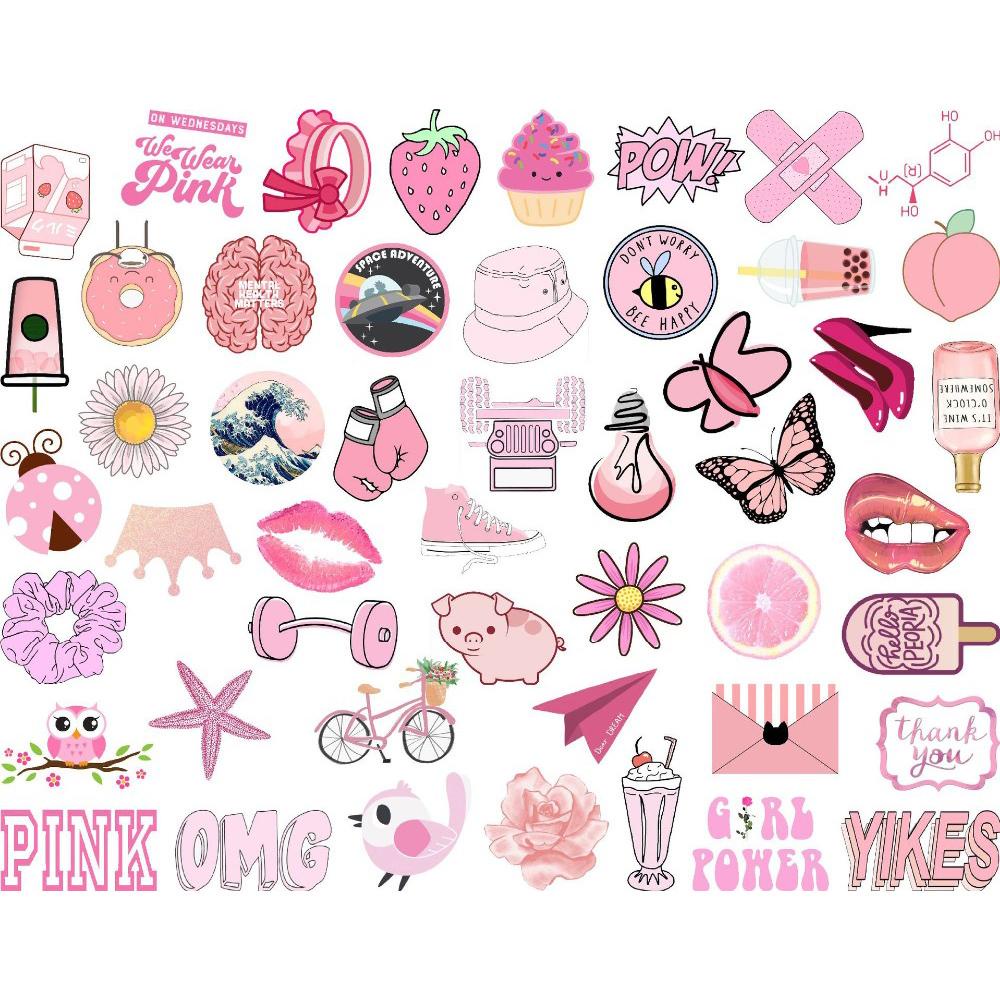 Miếng Dán PVC Hình Cô Gái Hoạt Hình Trang Trí Tủ Lạnh / Xe Mô Tô