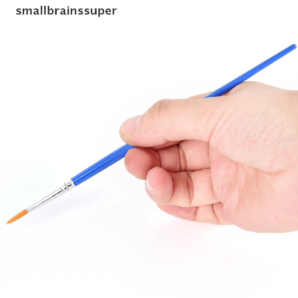 Set 10 Cọ Vẽ Màu Nước Đầu Tròn Bằng Nhựa Acrylic