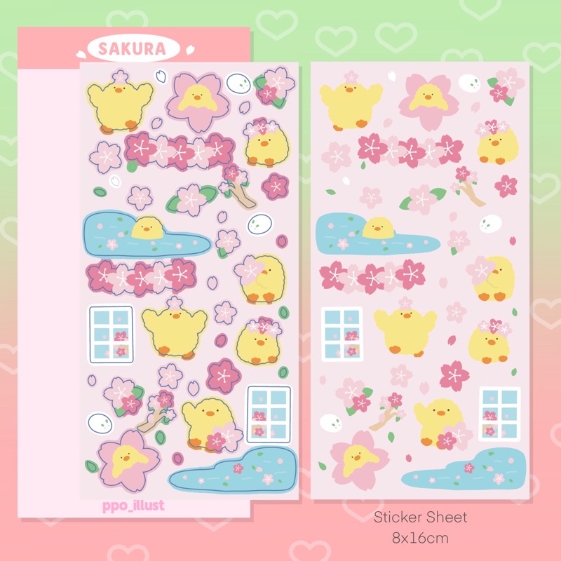 Ppo | Sakura Sticker Sheet