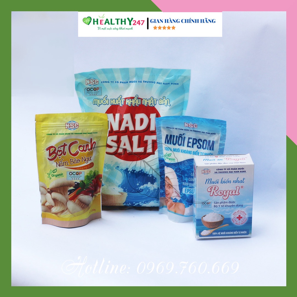 Muối Hạt Nadi sạch nhiều khoáng vi lương xuất khẩu Nhật Bản Healthy247