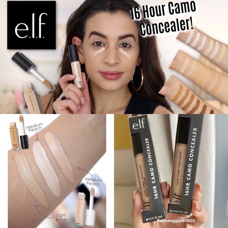 E.L.F - Kem Che Khuyết Điểm E.L.F Hydrating Camo Concealer 6ml (Fullsize - Hàng Mỹ)