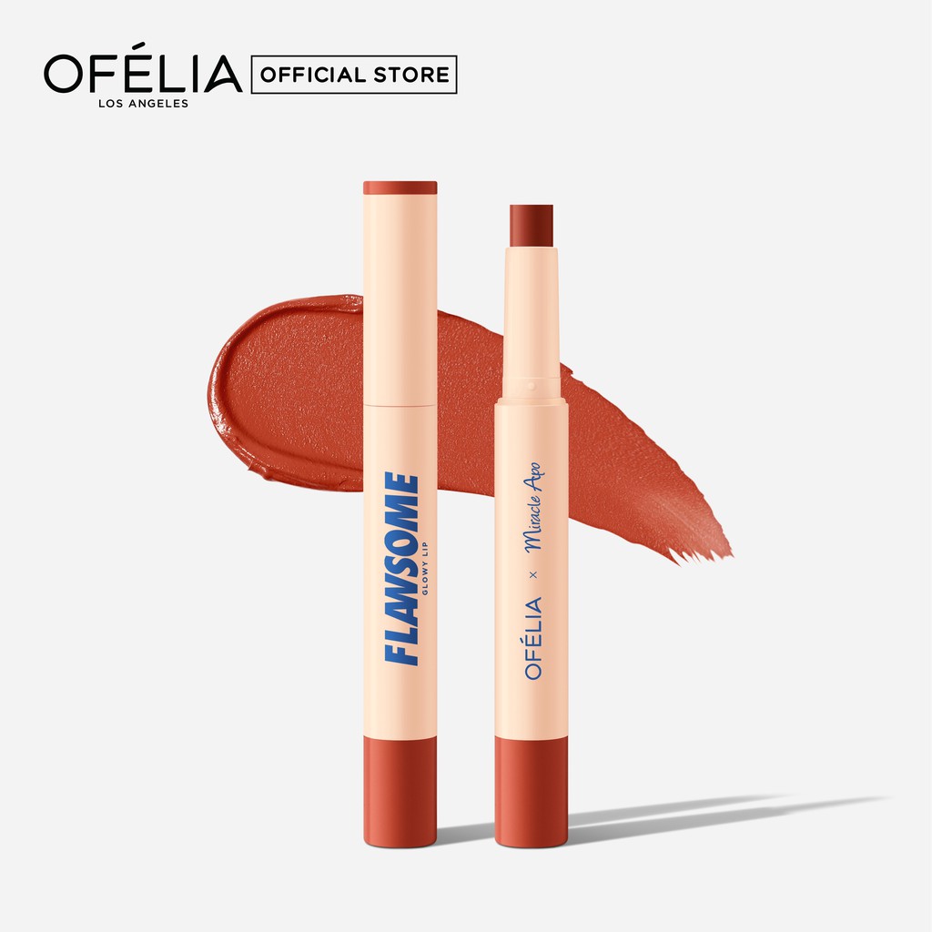 17 (Nâu Cam Đất) - Son Sáp Tint Bóng OFÉLIA FLAWSOME Glowy Lip (2g) | BigBuy360 - bigbuy360.vn